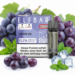 2x Elfbar ELFA Grape Ice 20mg Pods