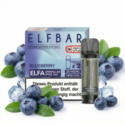2x Elfbar ELFA Blueberry 20mg Pods