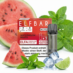 2x Elfbar ELFA Watermelon Mojito 20mg Pods