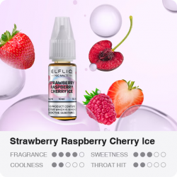 ELFLIQ Strawberry Rasp. Cherry Ice Nikotinsalz Liquid 20mg