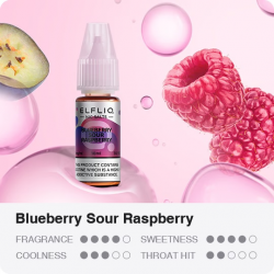 ELFLIQ Blue. Sour Raspberry Nikotinsalz Liquid 20mg