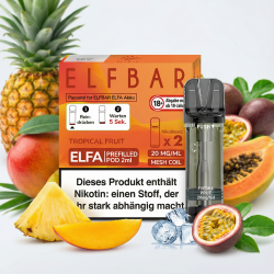 2x Elfbar ELFA Tropical Fruit 20mg Pods