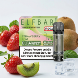2x Elfbar ELFA Strawberry Kiwi 20mg Pods