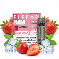 2x Elfbar ELFA Strawberry Ice 20mg
