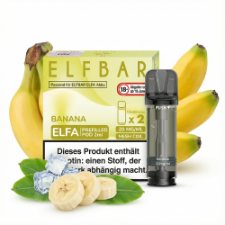 2x Elfbar ELFA Banana 20mg Pods