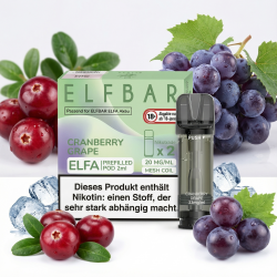 2x Elfbar ELFA Cranberry Grape 20mg Pods