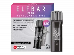 2x Elfbar ELFA Turbo 1,1 Ω Leerpods