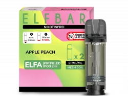 2x Elfbar ELFA Apple Peach 0mg Pods