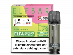 2x Elfbar ELFA Apple Peach 20mg Pods