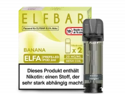 2x Elfbar ELFA Banana 20mg Pods