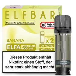 2x Elfbar ELFA Banana 20mg Pods