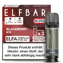 2x Elfbar ELFA Blackberry Ice 20mg Pods