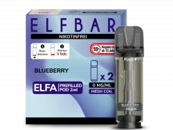 2x Elfbar ELFA Blueberry 0mg Pods