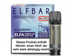 2x Elfbar ELFA Blueberry 20mg Pods