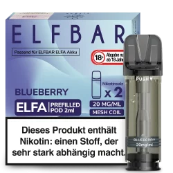 2x Elfbar ELFA Blueberry 20mg Pods