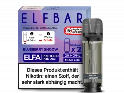 2x Elfbar ELFA Blueberry Snoow 20mg Pods