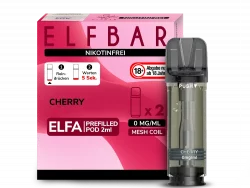 2x Elfbar ELFA Cherry 0mg Pods