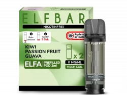 2x Elfbar ELFA Kiwi Passion Fruit Guava 0mg Pods