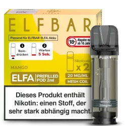 2x Elfbar ELFA Mango 20mg Pods