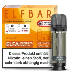 2x Elfbar ELFA Orange 20mg Pods