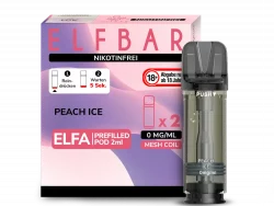 2x Elfbar ELFA Peach Ice 0mg Pods