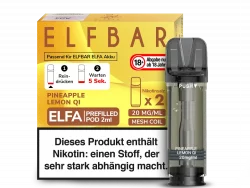 2x Elfbar ELFA Pineapple Lemon Qi 20mg Pods