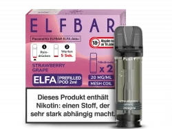 2x Elfbar ELFA Strawberry Grape 20mg Pods