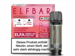 2x Elfbar ELFA Strawberry Raspberry 20mg Pods