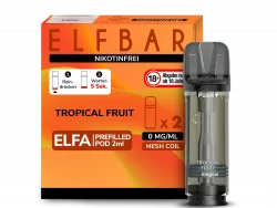 2x Elfbar ELFA Tropical Fruit 0mg Pods