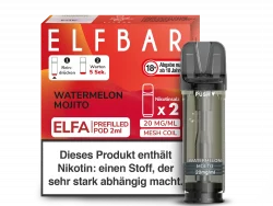 2x Elfbar ELFA Watermelon Mojito 20mg Pods
