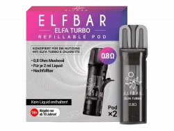 2x Elfbar ELFA Turbo 0,8 Ω Leerpods