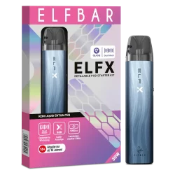 Elfbar ELFX Silber Blau Akku Kit