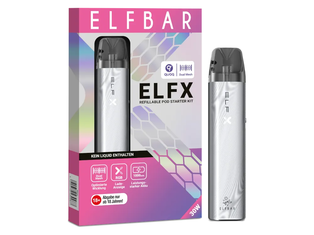 Elfbar ELFX Silber Akku Kit
