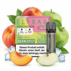 2x Elfbar ELFA Apple Peach 20mg Pods