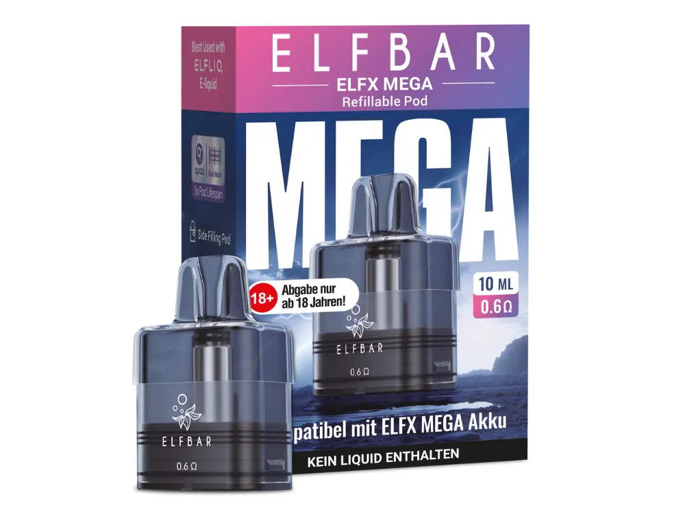 ELFX Mega Pod 10 ml 0,6 Ohm