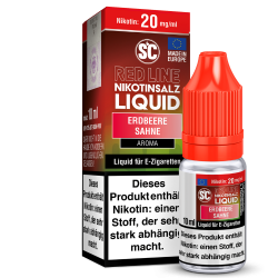SC Red Line Nikotinsalz Liquid Erdbeere Sahne 18 mg/ml – 10 ml