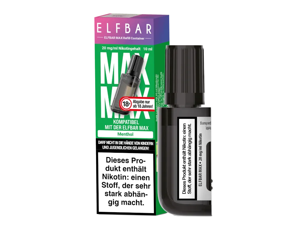 Elfbar Max Refill Container Menthol Nikotinsalz Liquid